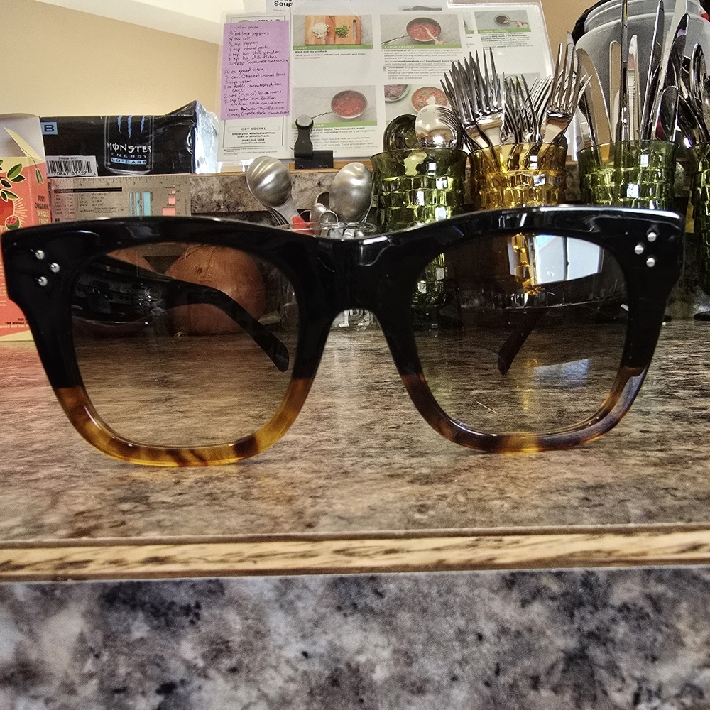 CELINE CL 41089/S FU5Z3 47 22 145 Sunglasses Black/Havana
